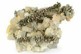 Glittering Marcasite Crystal Stalactites on Barite - Linwood Mine #246668-1